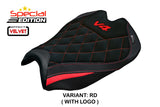 Ducati streetfighter V4 2025 Seat Cover Tappezzeria Red Black SE Logo V4