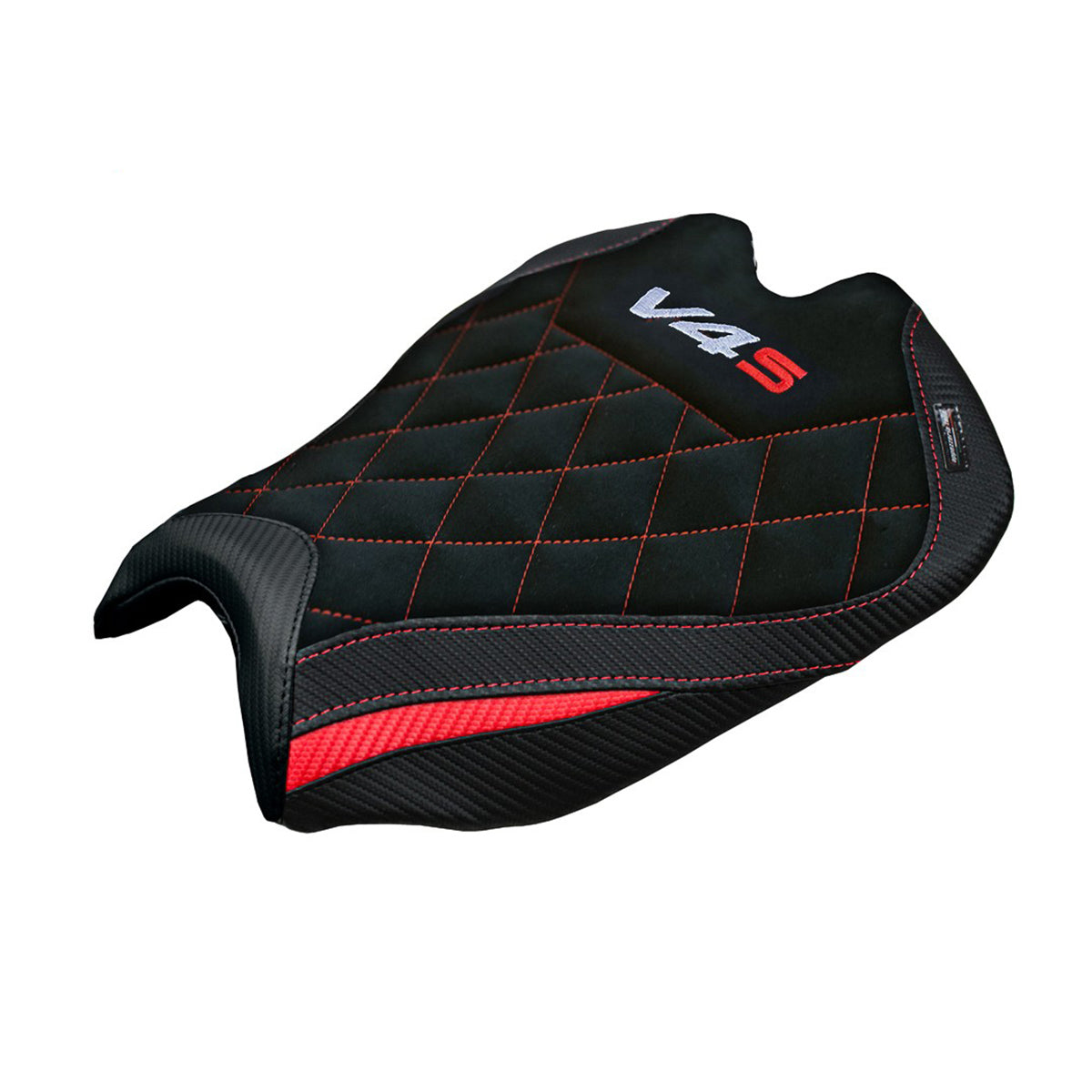 Ducati streetfighter V4 2025 Seat Cover Tappezzeria Red Black SE Logo V4S