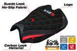 Ducati streetfighter V4 2025 Seat Cover Tappezzeria Red Black SE Logo V4S