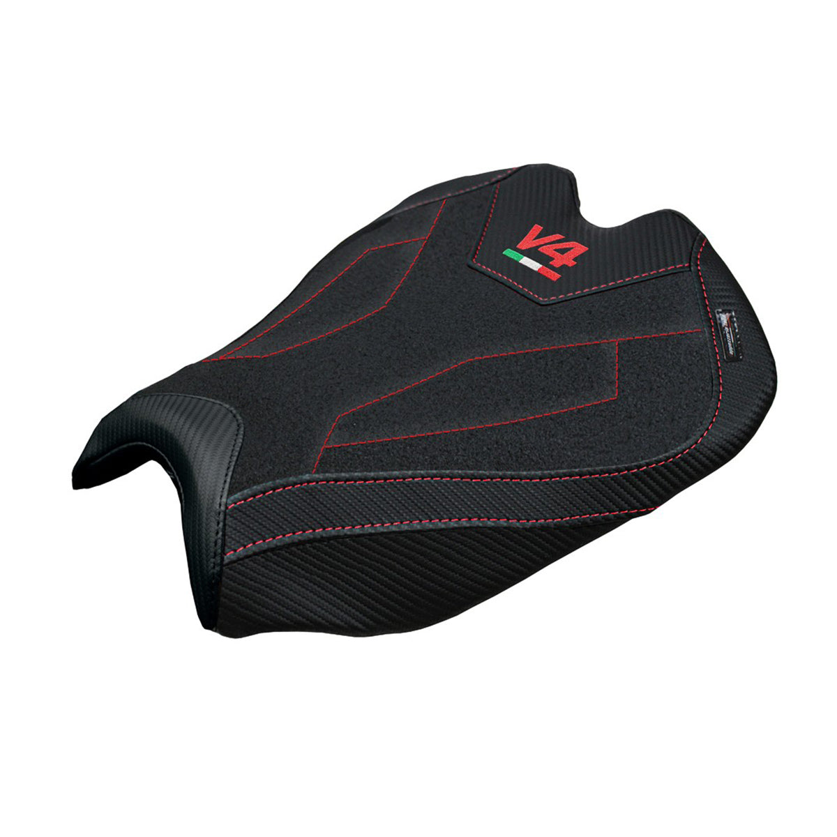 Ducati streetfighter V4 2025 Seat Cover Tappezzeria Ultragrip Black Logo V4