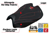 Ducati streetfighter V4 2025 Seat Cover Tappezzeria Ultragrip Black Logo V4