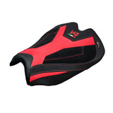 Ducati streetfighter V4 2025 Seat Cover Tappezzeria Velvet Red Black Logo V4