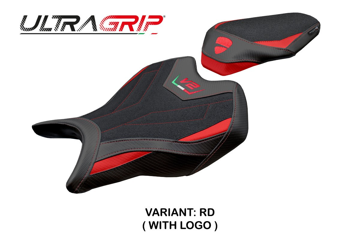 Ducati Streetfighter V2 2025 Seat Cover Tappezzeria Ultragrip Red Black