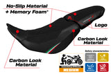 Ducati Desert X Seat Cover Tappezzeria Trico Comfort Ultragrip 2022-2023 Black