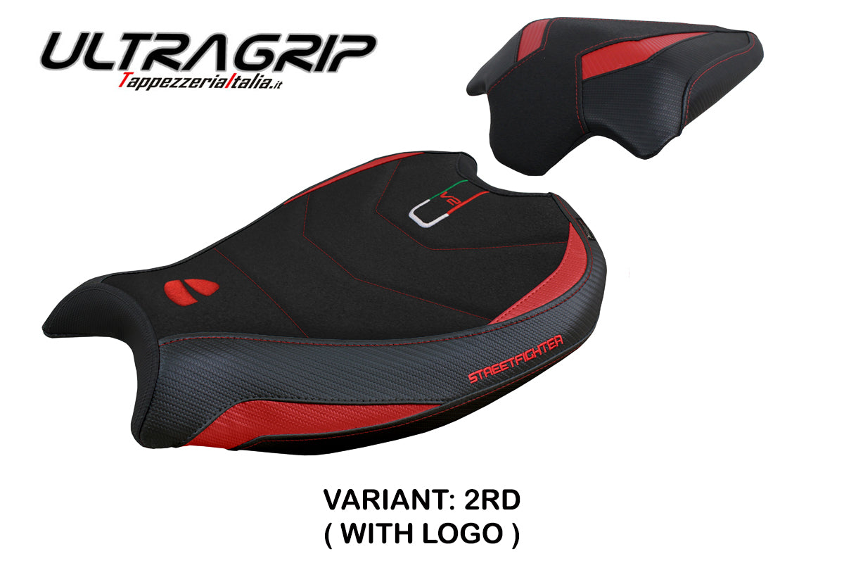 Ducati Streetfighter V2 Seat Cover Tappezzeria 2022 2023 Ultragrip Red Black