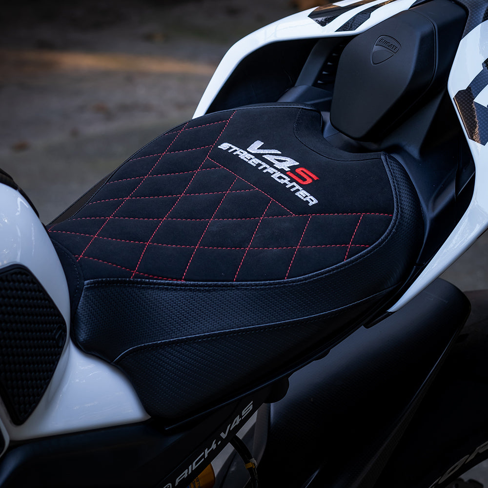 Ducati Streetfighter V4 S Seat Cover Tappezzeria 2020-2023 Velvet Black Diamond