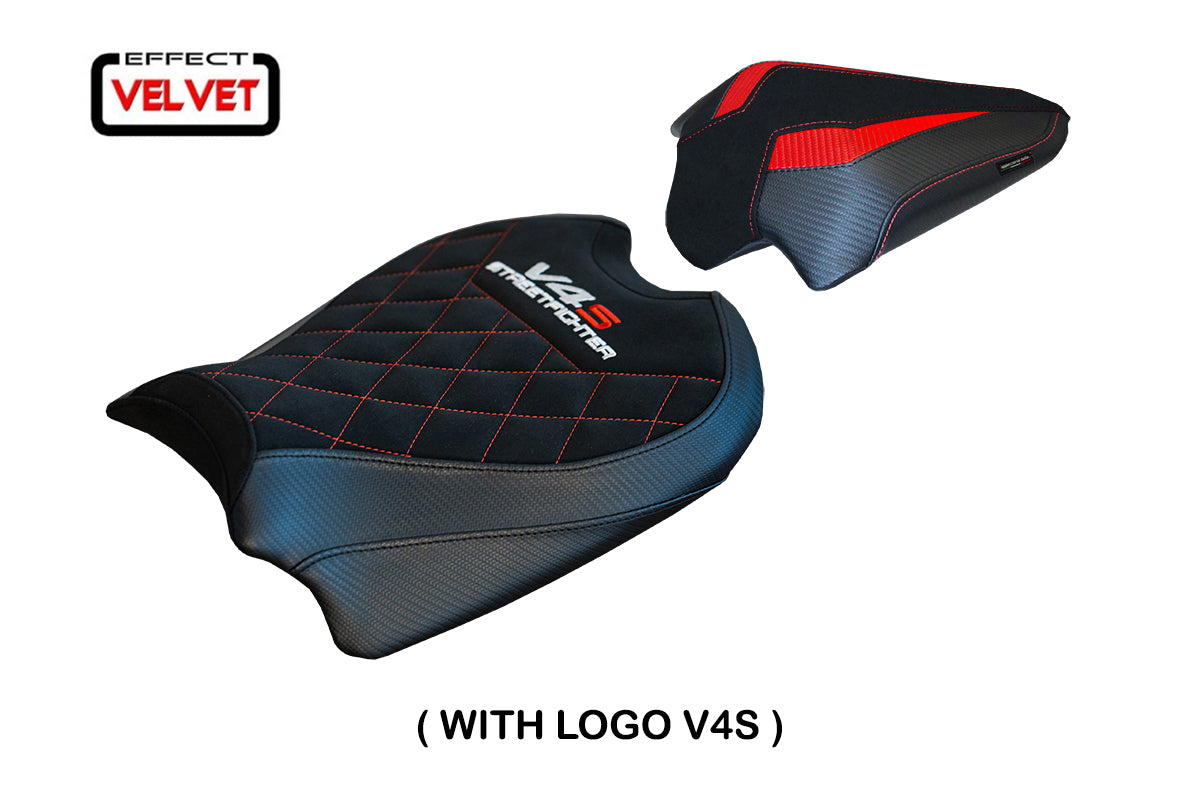 Ducati Streetfighter V4 S Seat Cover Tappezzeria 2020-2023 Velvet Black Diamond