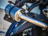 GPR Exhaust for Benelli Trk 502 X 2017-2020, Dual Poppy, Slip-on Exhaust Including Removable DB Killer and Link Pipe