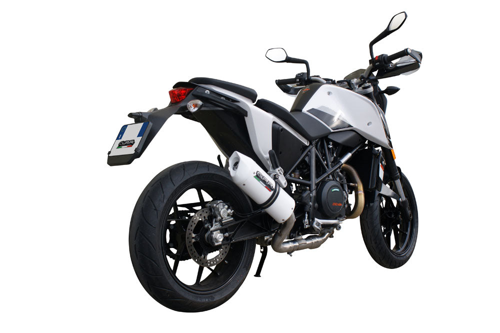 GPR Exhaust System Ktm Duke 690 2017-2020, Albus Evo4, Slip-on Exhaust Including Removable DB Killer and Link Pipe