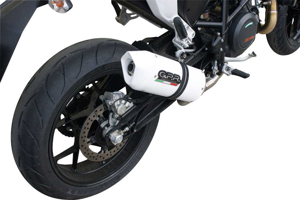 GPR Exhaust System Ktm Duke 690 2017-2020, Albus Evo4, Slip-on Exhaust Including Removable DB Killer and Link Pipe