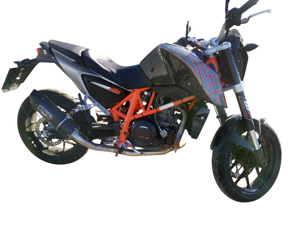 GPR Exhaust System Ktm Duke 690 2012-2016, Furore Evo4 Poppy, Slip-on Exhaust Including Removable DB Killer and Link Pipe