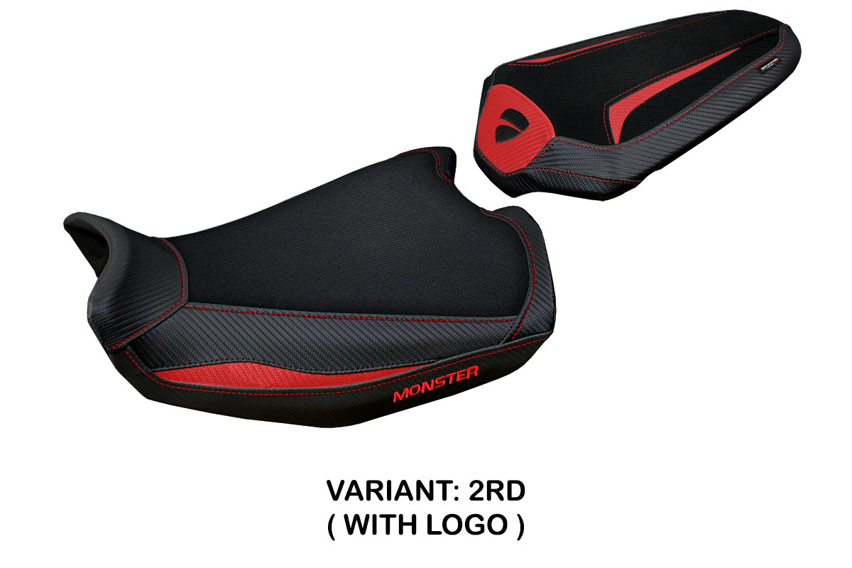 Ducati Monster 937 950 Seat Cover Tappezzeria 2021 2022 2023 Red Black