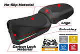 Ducati Multistada V2 2025 Seat Cover Tappezzeria Italian Flag Black