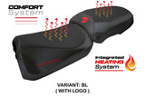 Ducati Multistada V2 2025 Seat Cover Tappezzeria heating Comfort Black