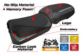 Ducati Multistada V2 2025 Seat Cover Tappezzeria Comfort Grey Italian Flag Black