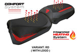 Ducati Multistada V2 2025 Seat Cover Tappezzeria heating Comfort Red Black