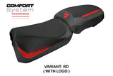 Ducati Multistada V2 2025 Seat Cover Tappezzeria Comfort Red Black