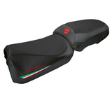 Ducati Multistada V2 2025 Seat Cover Tappezzeria Comfort Italian Flag Black