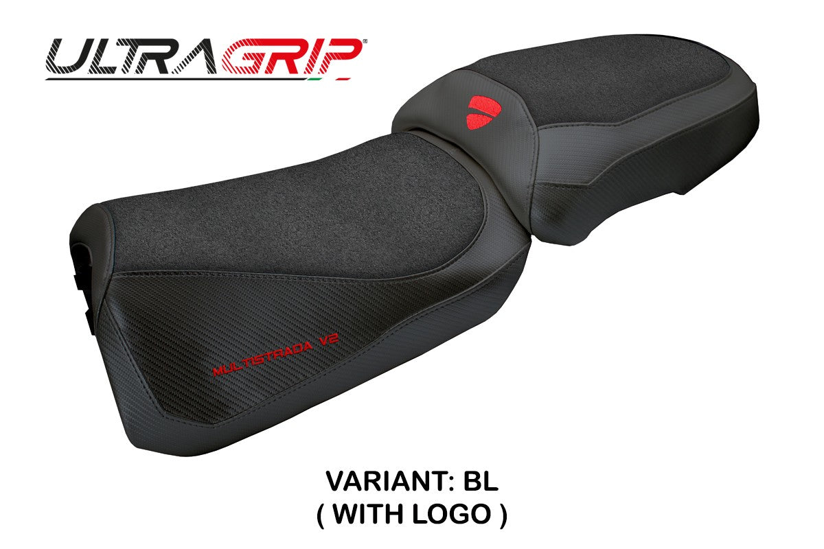 Ducati Multistada V2 2025 Seat Cover Tappezzeria Ultragrip Black