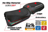 Ducati Multistada V2 2025 Seat Cover Tappezzeria Ultragrip Grey Italian Flag