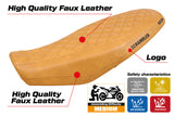 Ducati Scrambler 800 2023 Seat Cover Tappezzeria Camel Leather Look Diamond