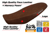 Ducati Scrambler 800 2023 Seat Cover Tappezzeria Comfort Dark Brown Leather look