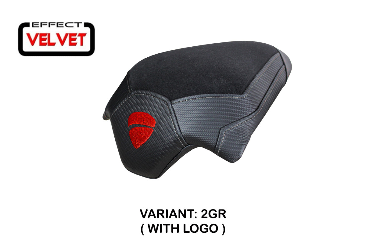 Ducati Streetfighter V4 Passenger Seat Cover Tappezzeria 2020-2023 Grey Black SE