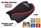 Ducati Streetfighter V4 S Seat Cover Tappezzeria 2020-2023 Velvet Red Black SpEd