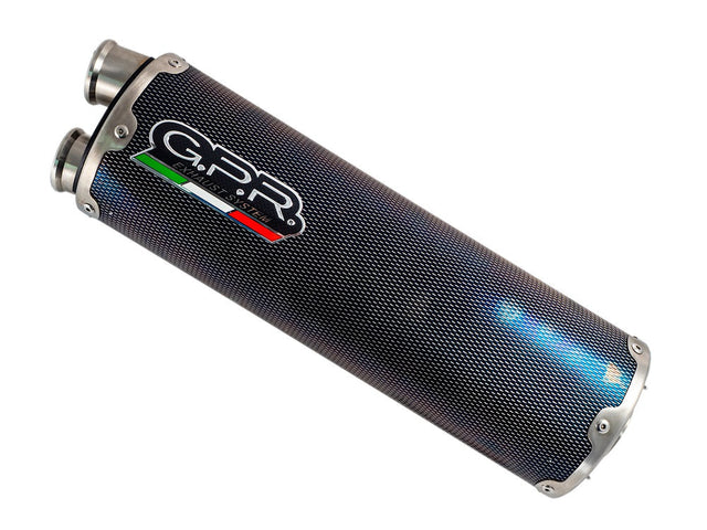 GPR Exhaust System Triumph Tiger 850 2023-2024, Dual Inox, Slip-on Exhaust Including Removable DB Killer and Link Pipe