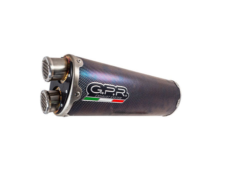 GPR Exhaust System Triumph Tiger 850 2023-2024, Dual Poppy, Slip-on Exhaust Including Removable DB Killer and Link Pipe