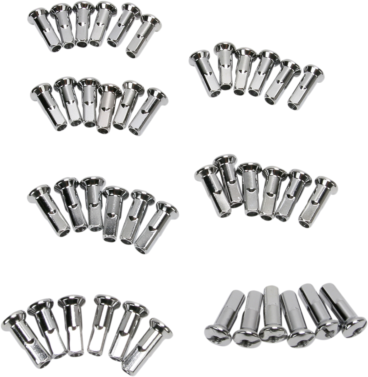 DRAG SPECIALTIES Spoke Nipples - Chrome - Standard Length 16-0500S-42-HC3