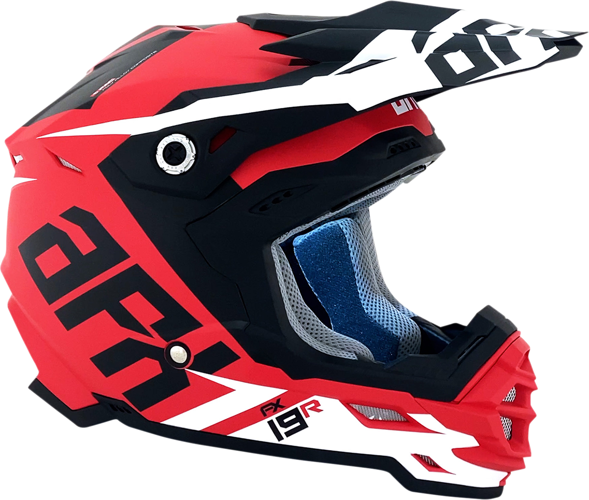 AFX FX-19R Motorcycle Helmet - Racing - Matte Red - Medium 0110-7064