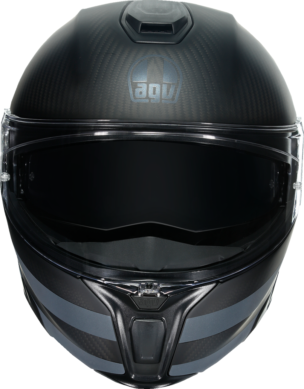 AGV SportModular Motorcycle Helmet - Dark Refractive - Carbon/Black - XL 211201O2IY01415