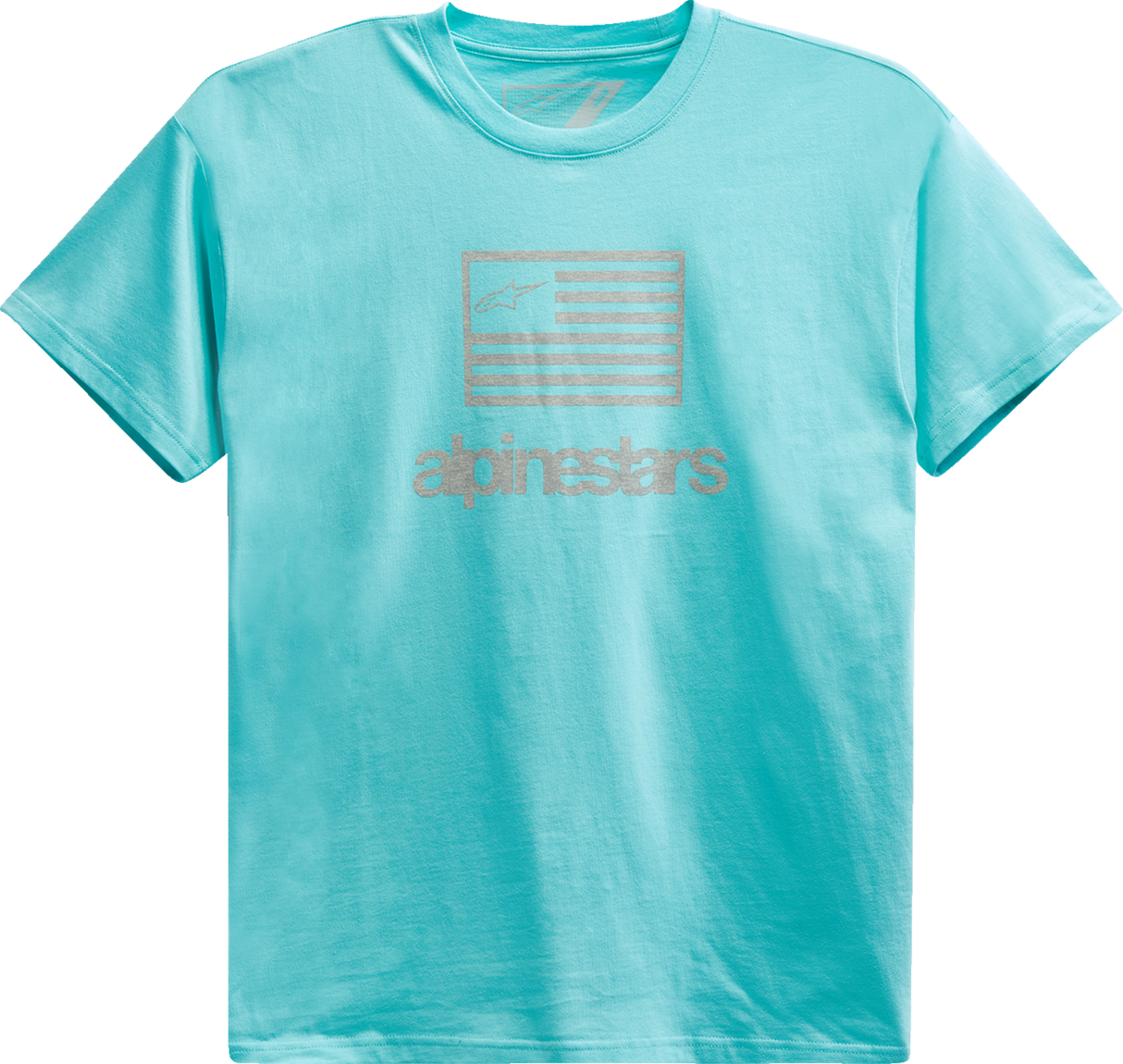 ALPINESTARS Flag T-Shirt - Light Aqua - Large 1213726207206L