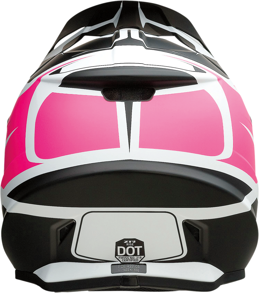 Z1R Rise Motorcycle Helmet - Flame - Pink - Small 0110-7257