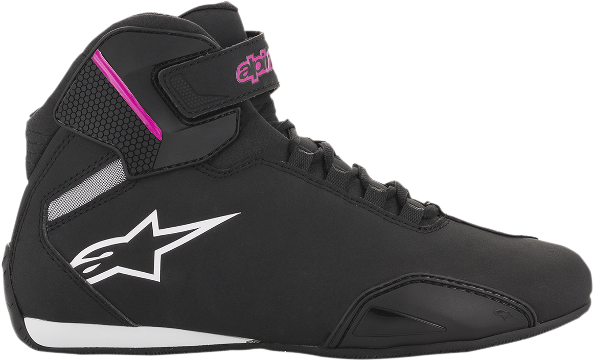 ALPINESTARS Women's Sektor Shoes - Black/Pink - US 11 2515719103911