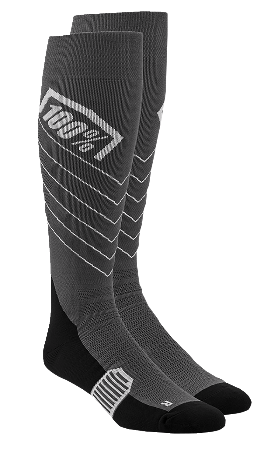 100% Hi-Side Performance Socks - Gray - Small/Medium 20054-00001