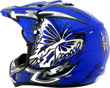 AFX FX-17 Motorcycle Helmet - Butterfly - Matte Blue - XL 0110-7125