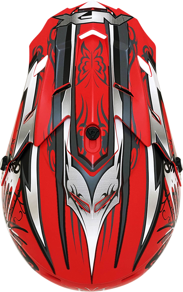 AFX FX-17Y Motorcycle Helmet - Butterfly - Matte Ferrari Red - Small 0111-1384