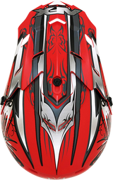 AFX FX-17Y Motorcycle Helmet - Butterfly - Matte Ferrari Red - Small 0111-1384