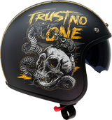 Z1R Saturn Motorcycle Helmet - Trust No One - Black/Yellow - Large 0104-2855