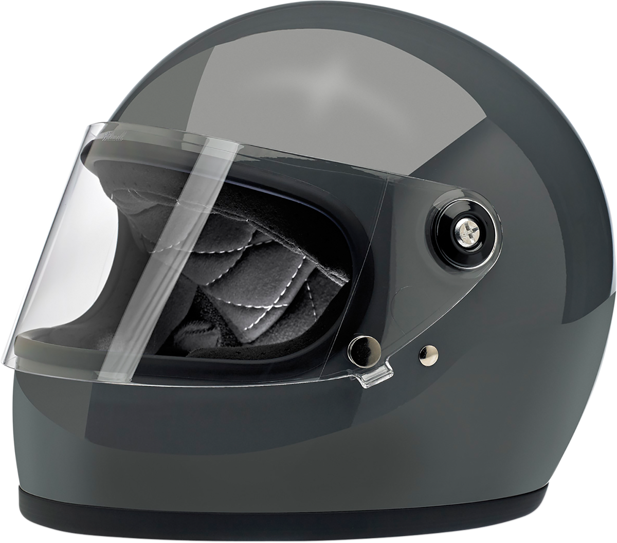 BILTWELL Gringo S Motorcycle Helmet - Gloss Storm Gray - XS 1003-109-101