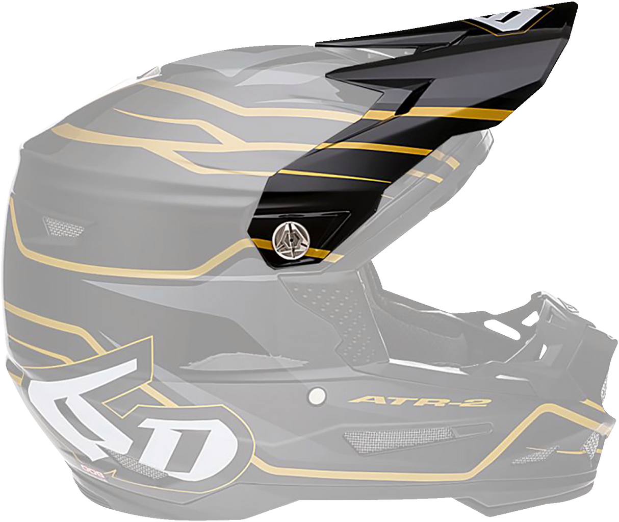 6D ATR-2 Visor - Phase - Black Gold 72-6102