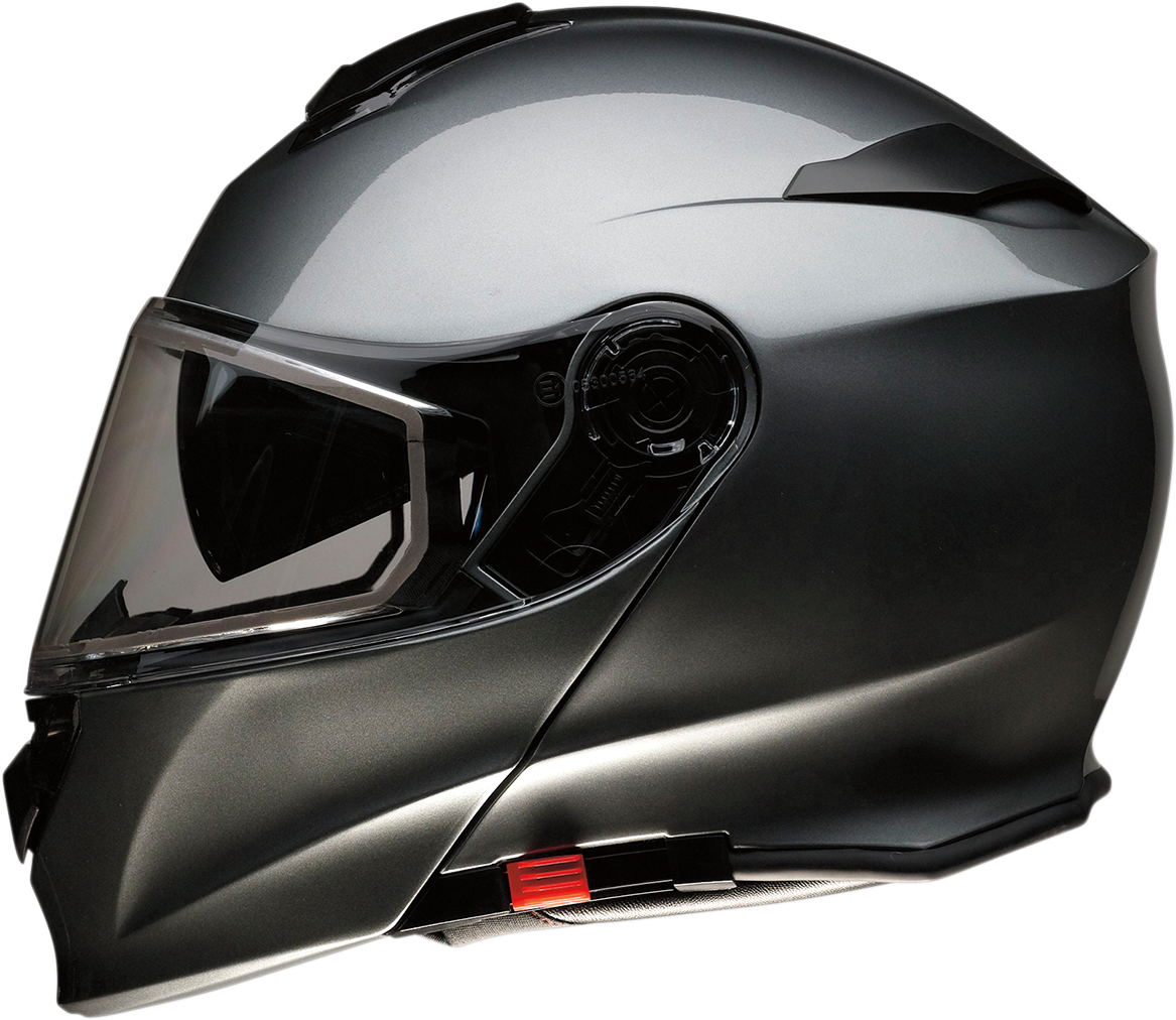 Z1R Solaris Modular Snow Motorcycle Helmet - Dark Silver - Small 0120-0526