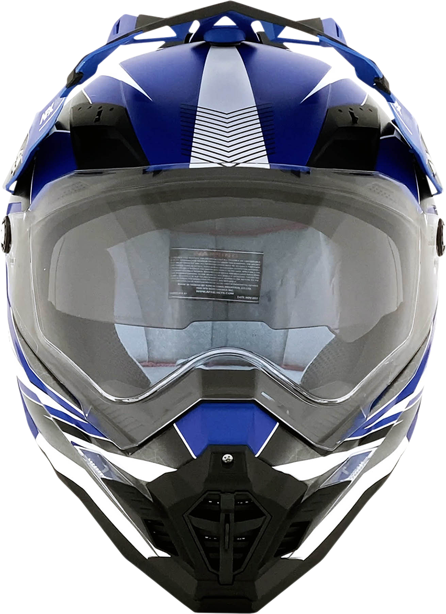 AFX FX-41 Motorcycle Helmet - Range - Matte Blue - Medium 0140-0072