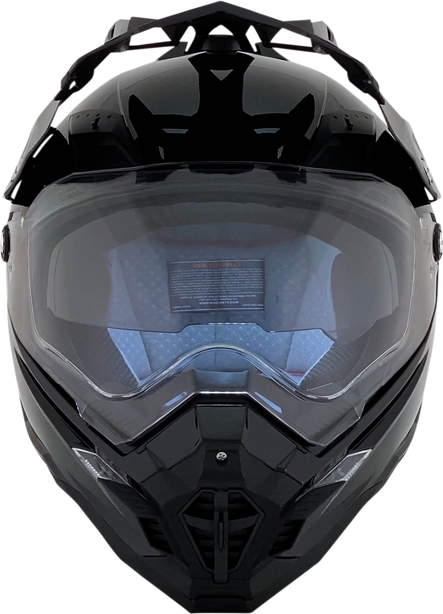 AFX FX-41DS Motorcycle Helmet - Gloss Black - XS 0110-3742