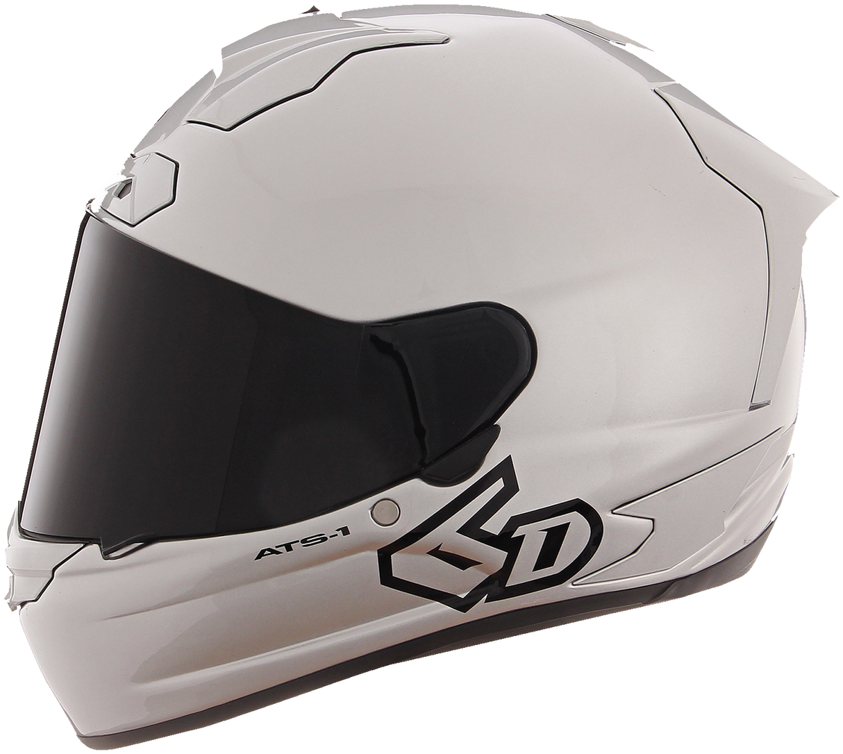 6D ATS-1R Motorcycle Helmet - Gloss Silver - Medium 30-0996