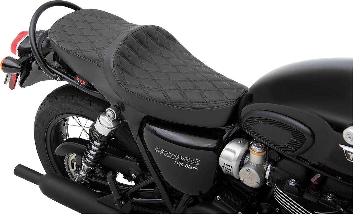 Z1R Low TR Seat - Double Diamond - Black - Vinyl 0810-2220