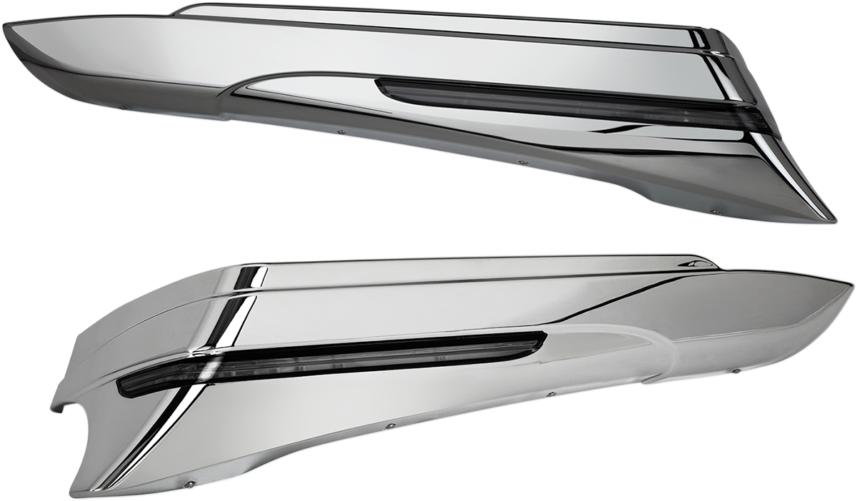 CIRO Saddlebag Extensions - FLHT '97-'13 - Chrome 40100