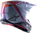 ALPINESTARS Supertech M10 Motorcycle Helmet - Daytona - MIPS® - Haze Gray/Orange Fluo/Rhodamine - Large 8302423-9243-LG